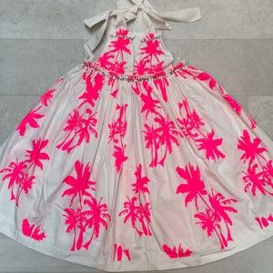 Neon palm dress size 6 summer sundress